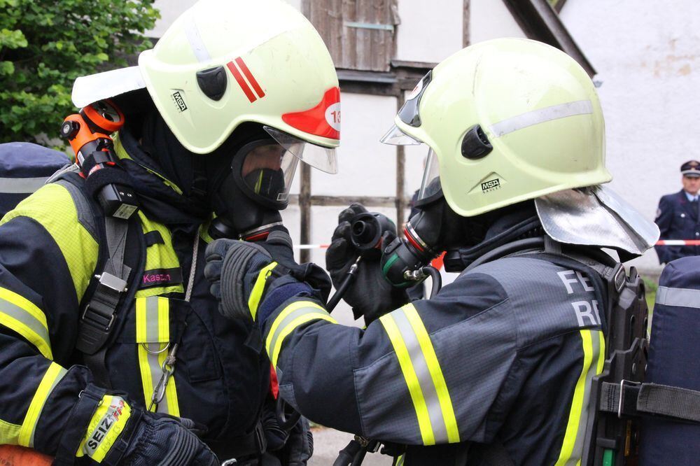 Abnahme Leistungsabzeichen Feuerwehr Münsingen 2015