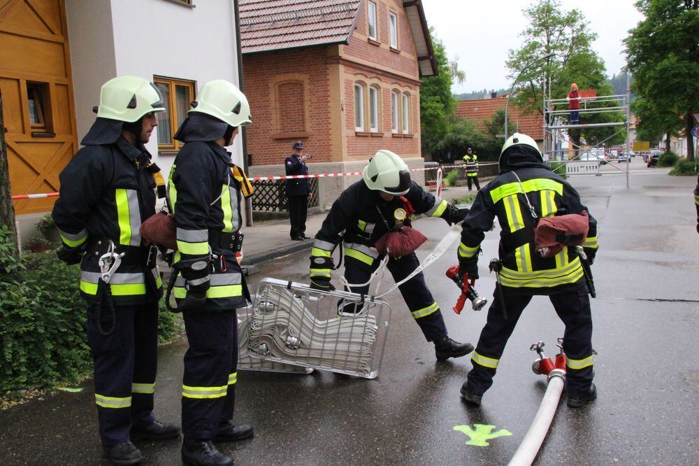 Abnahme Leistungsabzeichen Feuerwehr Münsingen 2015