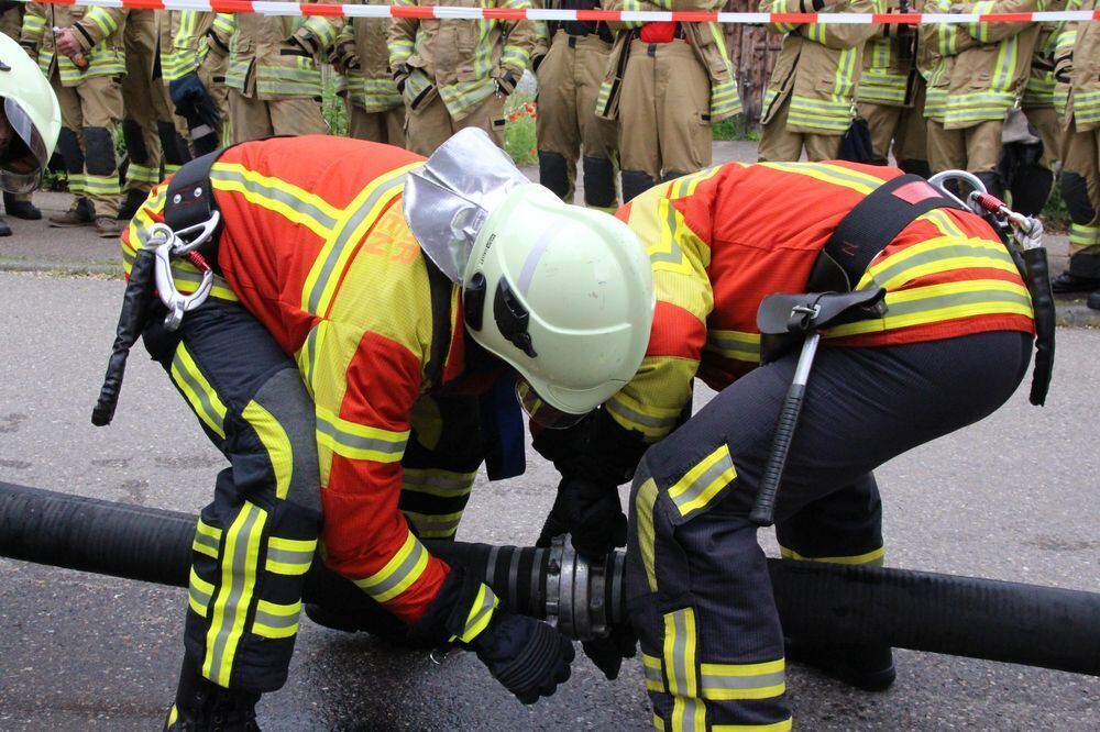 Abnahme Leistungsabzeichen Feuerwehr Münsingen 2015