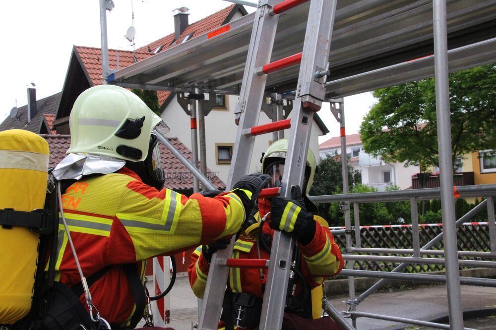 Abnahme Leistungsabzeichen Feuerwehr Münsingen 2015