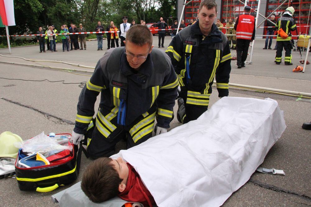 Abnahme Leistungsabzeichen Feuerwehr Münsingen 2015