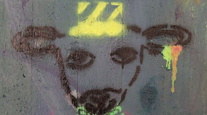 Street Art in der Stuttgarter Straße von Urach: Sechstklässler des Graf-Eberhard-Gymnasiums haben die Bushaltestelle mit Schablo