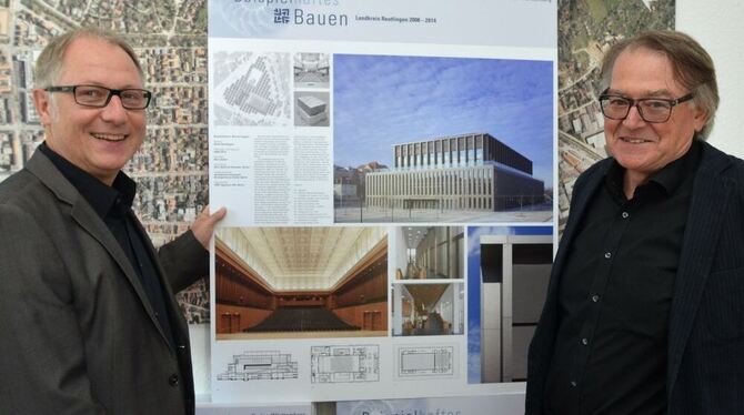 Christopher Schenk (Kammergruppe Reutlingen, links) und Ulrich Schwille (Kammerbezirk Tübingen) wollen Architektur in Reutlingen Christopher Schenk (Kammergruppe Reutlingen, links) und Ulrich Schwille (Kammerbezirk Tübingen) wollen Architektur in Reutlingen