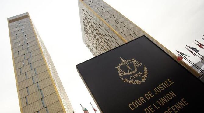 Türme des Europäischen Gerichtshofs (EuGH) in Luxemburg. Foto: Thomas Frey/Illustration