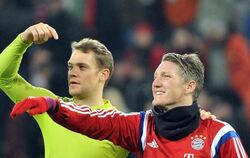Manuel Neuer wird in Zukunft nur noch in der Nationalmannschaft mit Bastian Schweinsteiger zusammenspielen. Foto: Stefan Puch