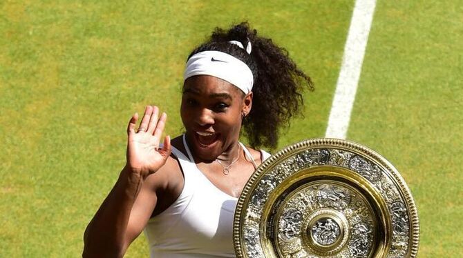 Serena Williams gewann zum sechsten Mal Wimbledon. Foto: Dominic Lipinski