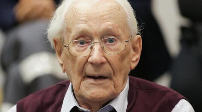 Der 94-Jährige Oskar Gröning hatte im Prozess seine Beteiligung und moralische Mitschuld am Holocaust eingeräumt. Foto: Axel