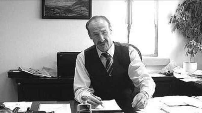 &raquo;Ich bin bis zum Schluss hoch motiviert&laquo;: Hans Notter geht mit 55 Jahren in den Ruhestand. GEA-FOTO: FÜSSEL