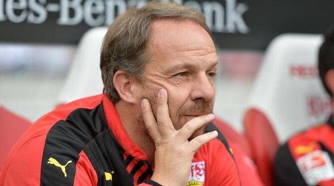 Trainer des VfB Stuttgart: Alexander Zorniger. Foto: Wolfram Kastl