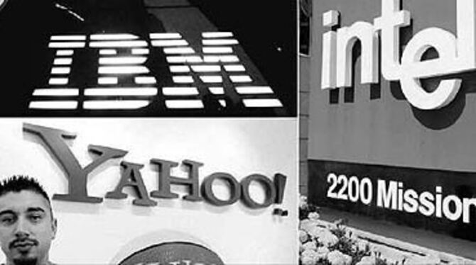 Gewachsen und dennoch die Börse enttäuscht haben Yahoo und Intel: IBM kam besser weg.