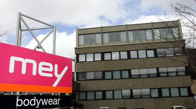 Der Firmensitz des Wäscheherstellers Mey in Albstadt.