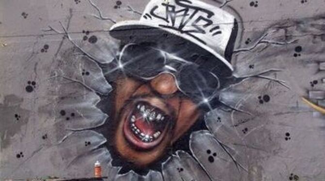 Ein Graffiti, das den Rapper &raquo;lil Jon&laquo; zeigt.
FOTO: PR