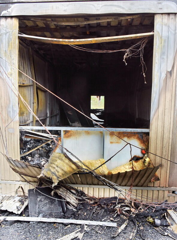 Flüchtlingsheim in Rottenburg in Flammen