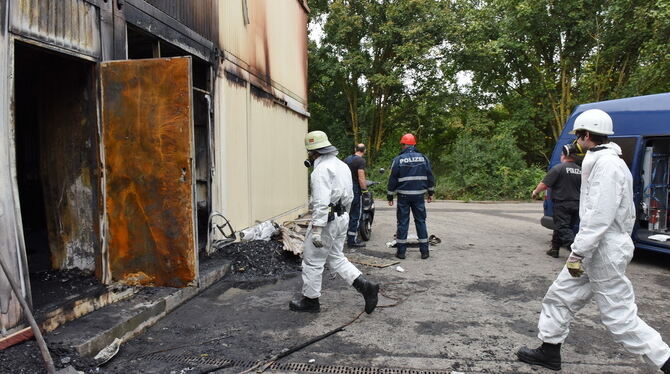 Flüchtlingsheim in Rottenburg in Flammen