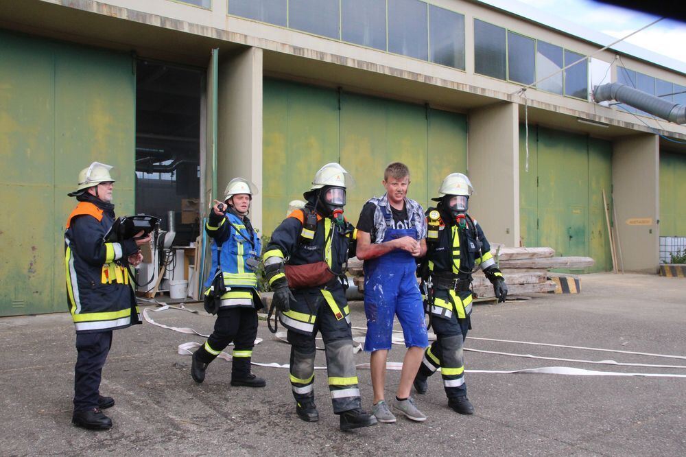 Hauptübung der Feuerwehr Engstingen