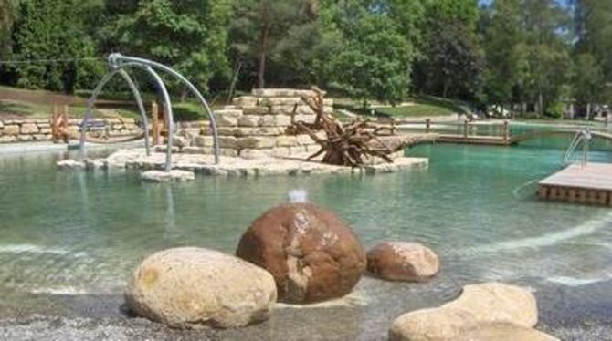 Lädt zum Baden ein: die »Troase« in Trossingen. Hier eine Teilansicht des Naturbades. FOTO: SVTRO
