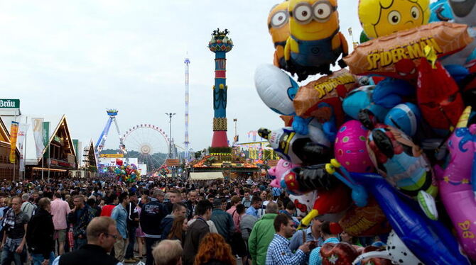 Luftballons auf dem Cannstatter Wasen.