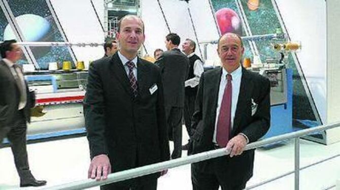 Unternehmer Heinz-Peter Stoll (rechts) und Geschäftsführer Dr. Martin Hermann.
FOTO: AG