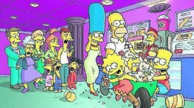 Mit Schubkarre ins Kino - so etwas fällt nur den Simpsons ein. 
FOTO: 20TH CENTURY FOX