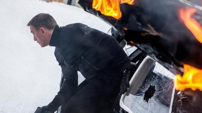 Daniel Craig als James Bond in einer Szene des Kinofilms »Spectre«. Foto: Sony