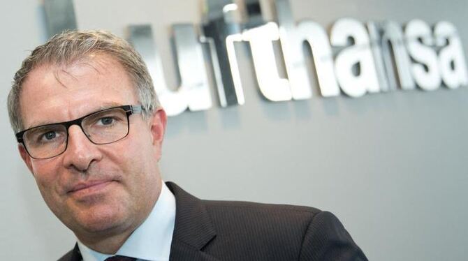 Lufthansa-Vorstand Carsten Spohr in Berlin. Foto: Jörg Carstensen/Archiv