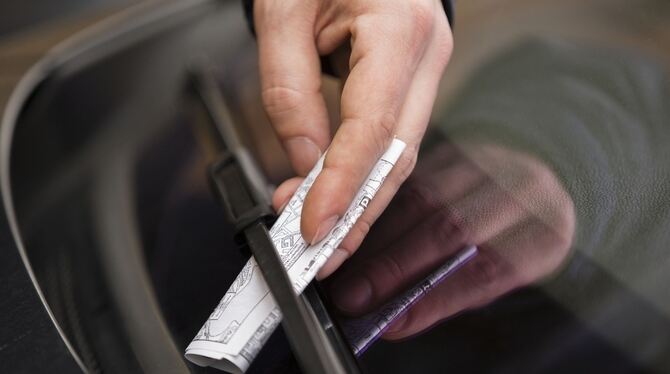 Kleiner Strafzettel, der richtig ins Geld gehen kann.