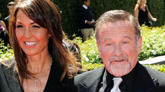Robin Williams (1951-2014) und seine Frau Susan Schneider in Los Angeles (2010). Foto: Paul Buck