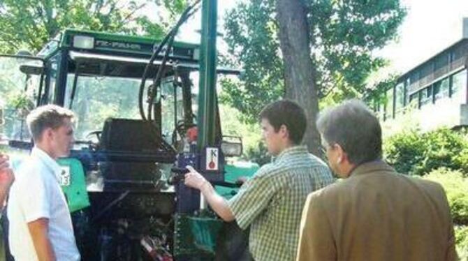 Der perfekte Holzspalter von Steinbeis-Schüler Markus König. FOTO: RENZ