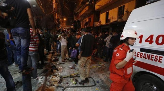 Die Attacken ereigneten sich in dem Beiruter Stadtteil Burdsch al-Baradschneh, wo die radikal-islamische Schiitenpartei Hisbo