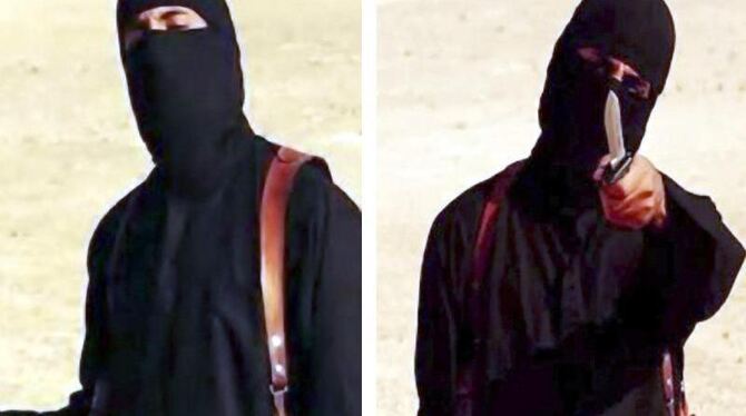 Im Visier dert US-Streitkräfte: Der Brite Mohammed Emwasi, bekannt als »Dschihadi John«. Foto: Islamic State Video