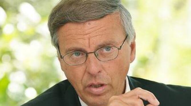 Wolfgang Bosbach (CDU), Vize-Fraktionschef der Union im Bundestag, stellte sich auf der Achalm den Fragen des GEA. FOTO: TRINKHA