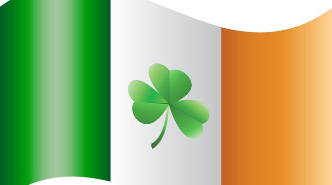 Das Kleeblatt ist ein Symbol für die Republik Irland. FOTO: AGENTUR