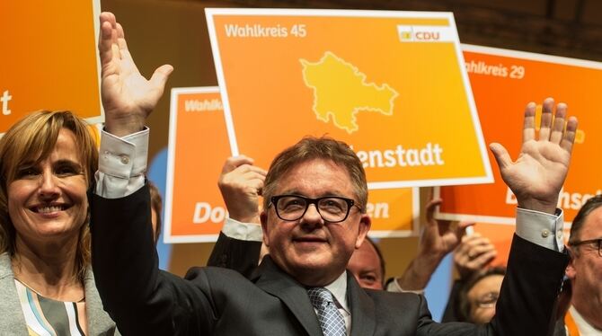 Guido Wolf, der Vorsitzende der CDU-Fraktion im Landtag von Baden-Württemberg und Spitzenkandidat für die Landtagswahl 2016, jub