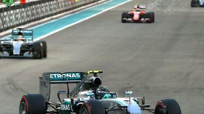 Nico Rosberg gewann im Mercedes auch zum Saisonabschluss in Abu Dhabi. Foto: Srdjan Suki