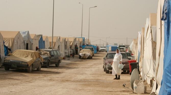 Das Flüchtlingslager Sharya nahe der nordirakischen Stadt Dohuk.