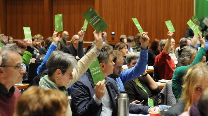 Parteitag der Grünen in der Stadthalle