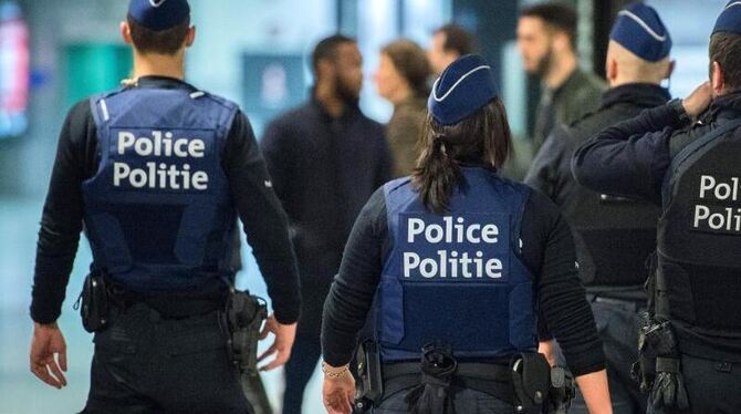 Sicherheitskräfte sind in Brüssel verstärkt im Einsatz. Foto: Stephanie Lecocq