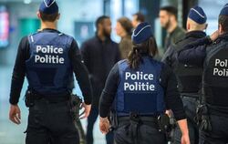 Sicherheitskräfte sind in Brüssel verstärkt im Einsatz. Foto: Stephanie Lecocq