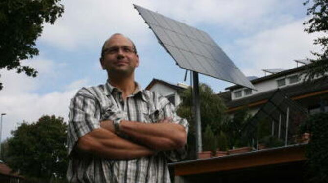 Frank Greiner hat investiert, um sein Haus in Kohlstetten energieeffizient und umweltfreundlich zu machen.  ARCHIVFOTO: BEDU