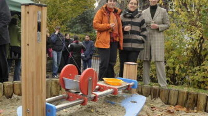 Die Initiatorinnen des Erfolgsmodels: Friederike Hahn (von links), Viktoria Peréz-Solorzano und Nicoline Mertz freuen sich über