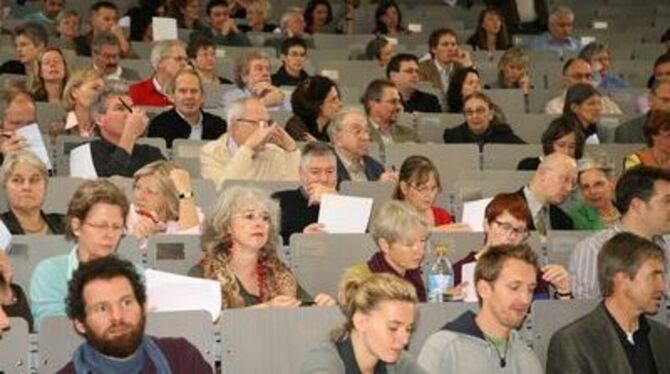 Forschung für den Unterricht: Volle Hörsäle gab es bei der Tagung selbstbestimmtes Lernen und Classroom-Management. FOTO: PR