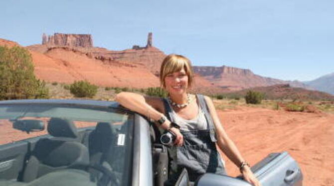 Zehn Tage lang war Julia Schneider mit dem Auto auf endlosen Highways und in unberührter Natur in den USA unterwegs.  FOTO: PR