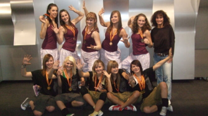 Die »Independent Stepps« aus Pfullingen haben bei den Deutschen Meisterschaften gesiegt. FOTO: PR