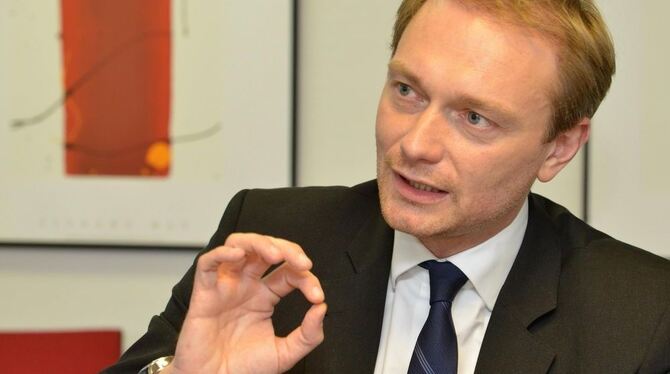 FDP-Chef Christian Lindner im GEA-Redaktionsgespräch im vergangenen Jahr. FOTO: NIETHAMMER
