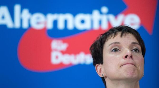 Scharfe Kritik von allen Seiten: Frauke Petry, Bundesvorsitzende der Partei Alternative für Deutschland (AfD), hat den Einsat