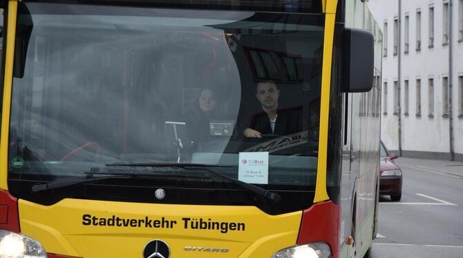 Ein Bus in Tübingen.