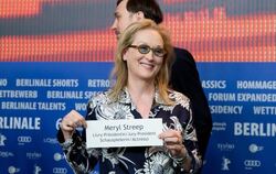 Das Namensschild braucht es nicht:  Jury-Präsidentin Meryl Streep erkennt man auch so. Foto: Kay Nietfeld