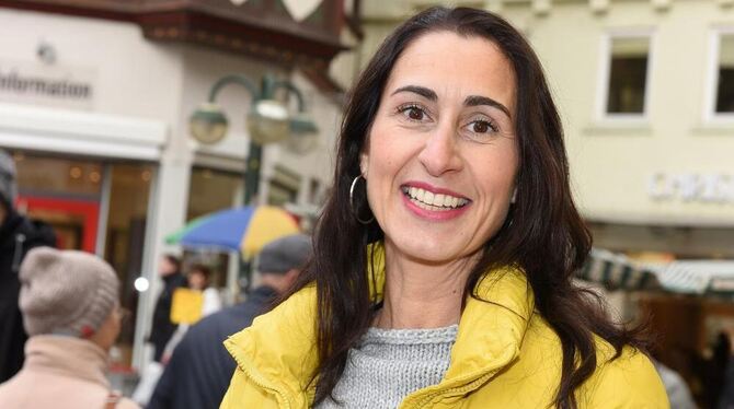 Kandidatin mit Strahlkraft: Wibke Steinhilber tritt für die FDP bei der Landtagswahl an. GEA-FOTO: PACHER