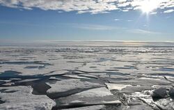 Eisschmelze am Nordpol: Der Januar war nach Angaben der US-Klimabehörde NOAA weltweit der wärmste seit Beginn der Aufzeichnun