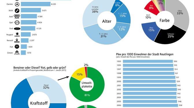 Diese Autos fahren die Reutlinger